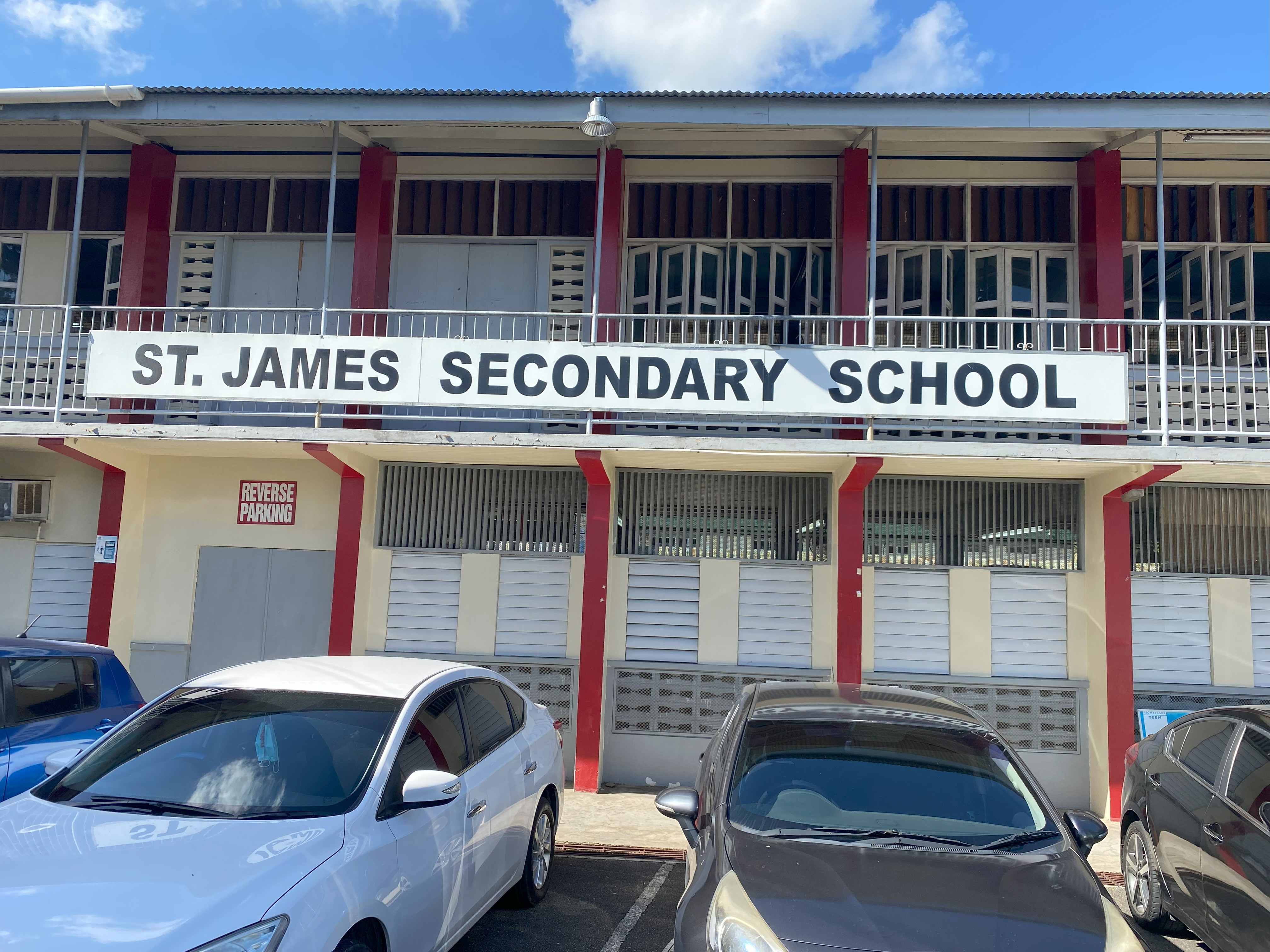 School Building with name- Front